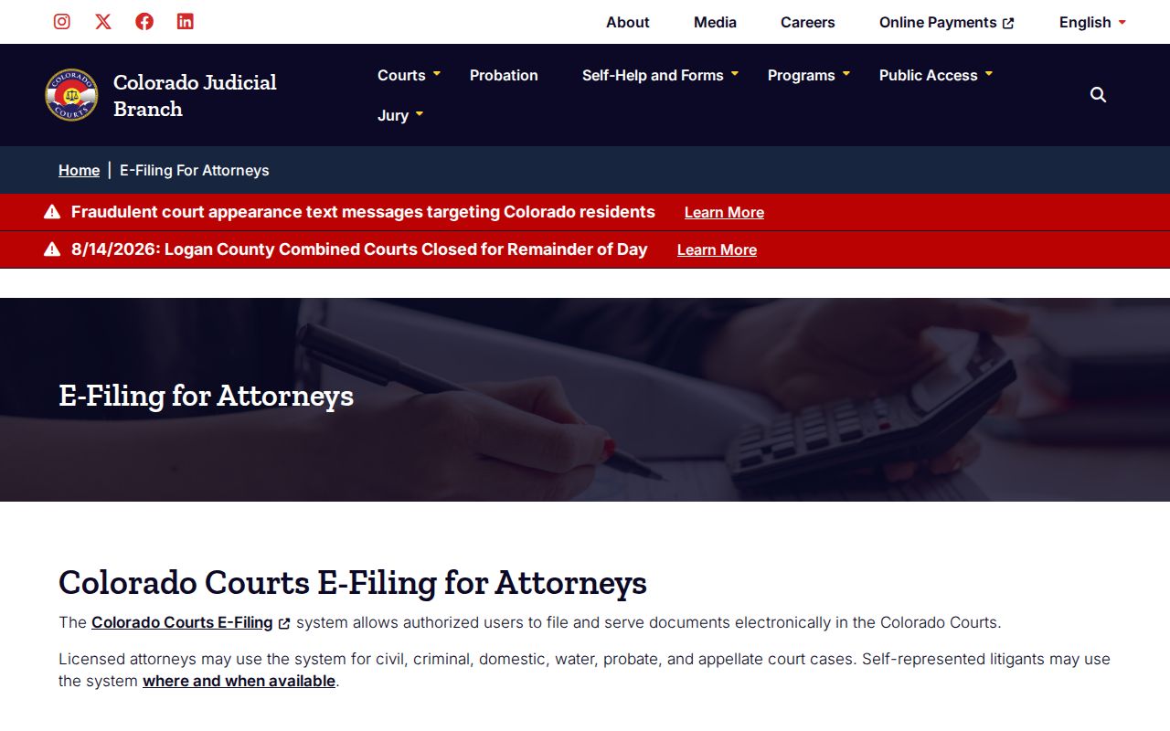 Yuma County civil docket attorney e-filing information