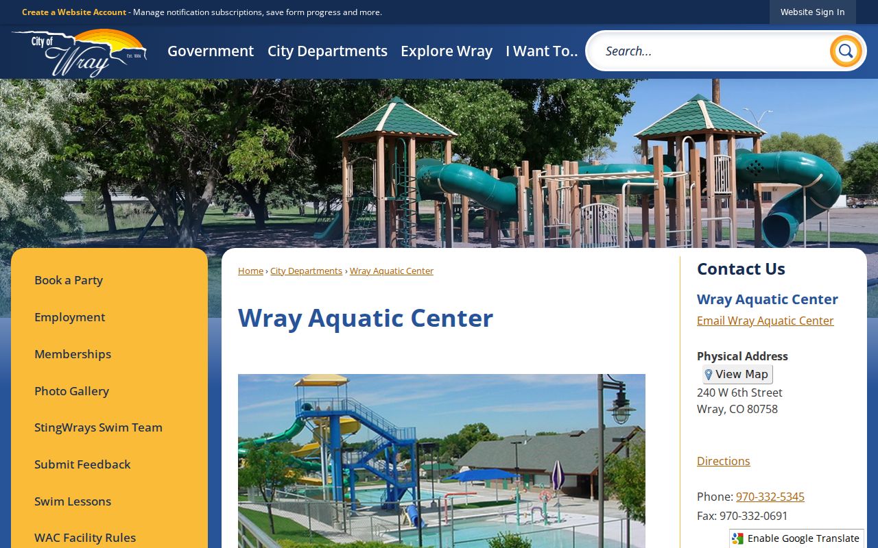 Yuma County traffic ticket Wray city payment links page
