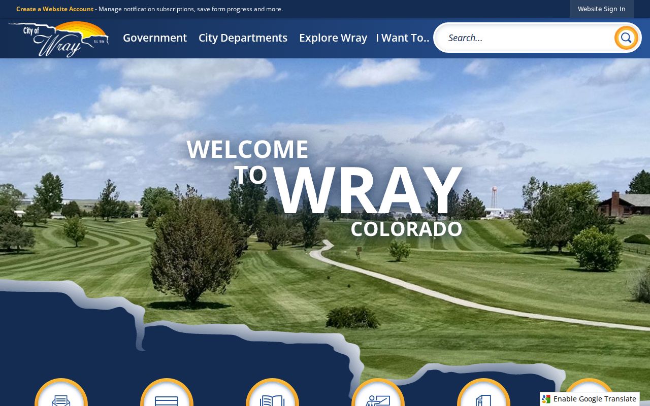Official City of Wray page for Wray court docket context
